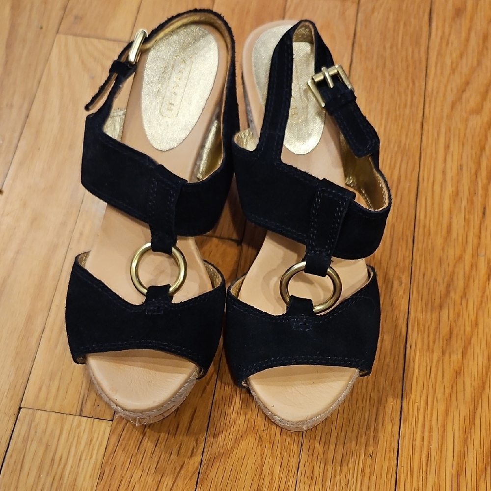 Coach Black and Gold Women's Sandals
